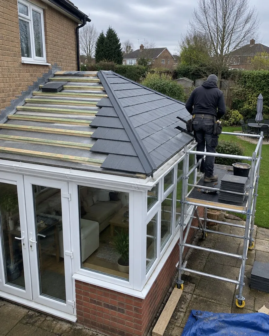 Conservatory roof replacement in Dartmouth