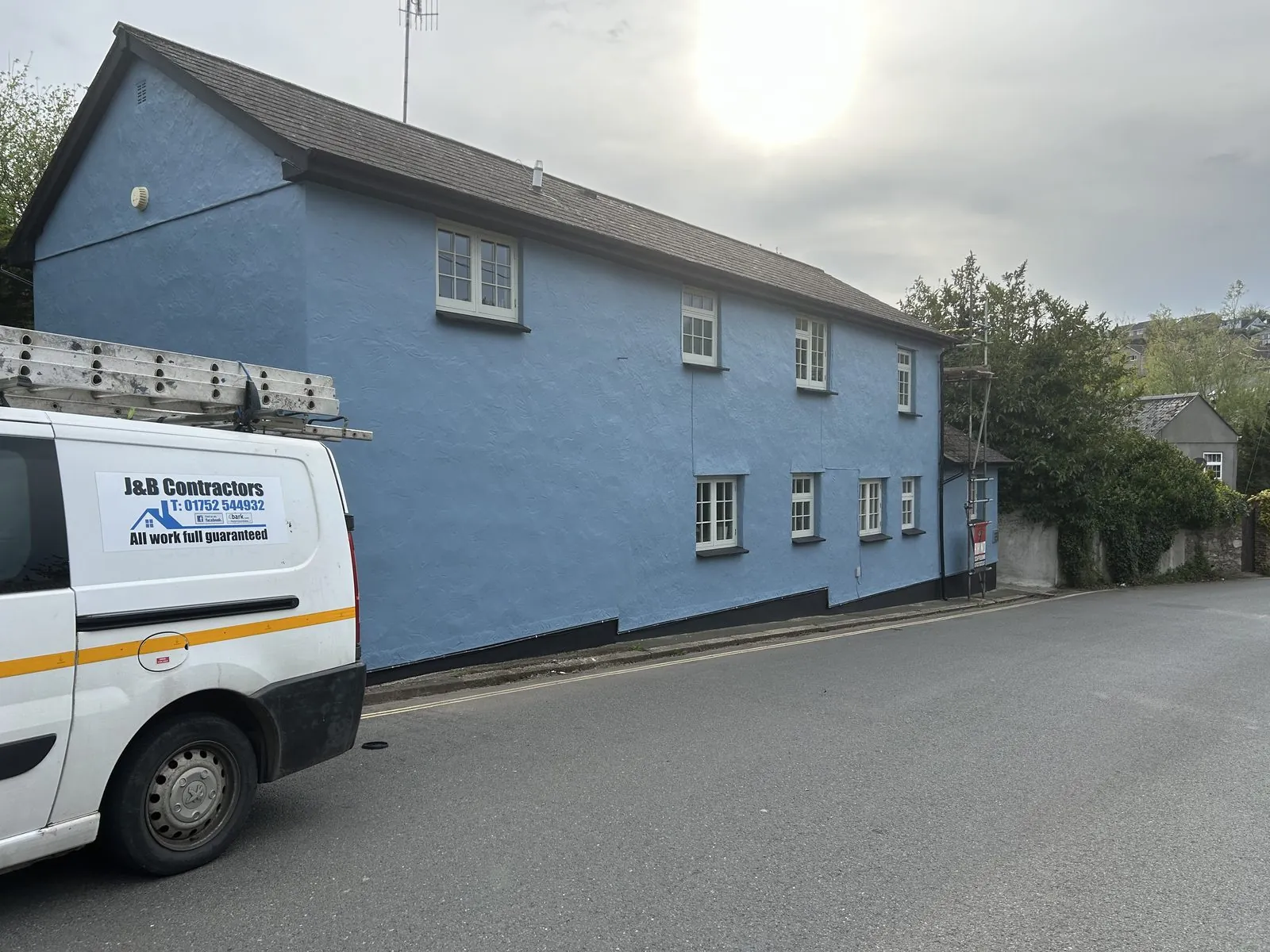 Exterior painting of a detached house in Dartmouth