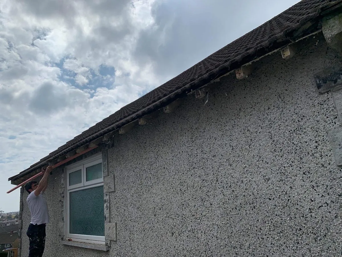 White uPVC fascias and soffits on a bungalow in Dartmouth